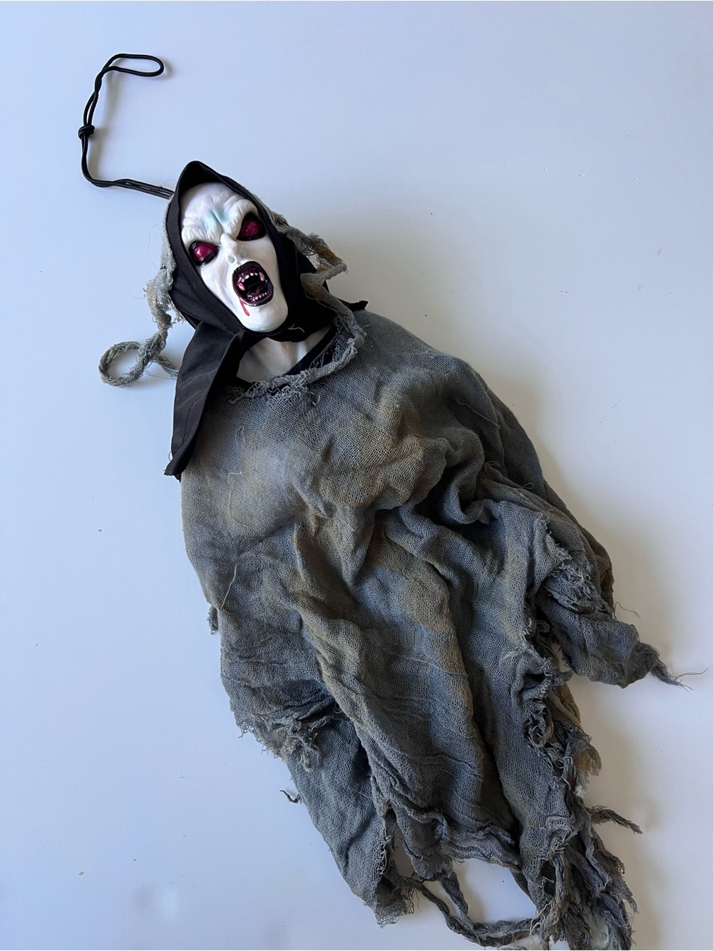 Scary Grey Ghost Hanging Accessory